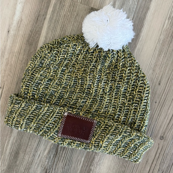 Love Your Melon green and yellow winter hat - Picture 1 of 2